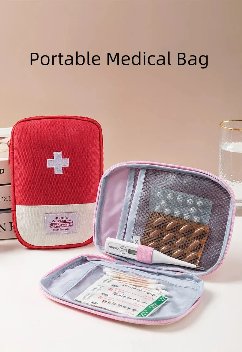 

Wholesale 3 Pcs/set Portable Medical Bag First Aid Kit Organizer Camping Storage Emergency Home Outdoor Travel Pill Case