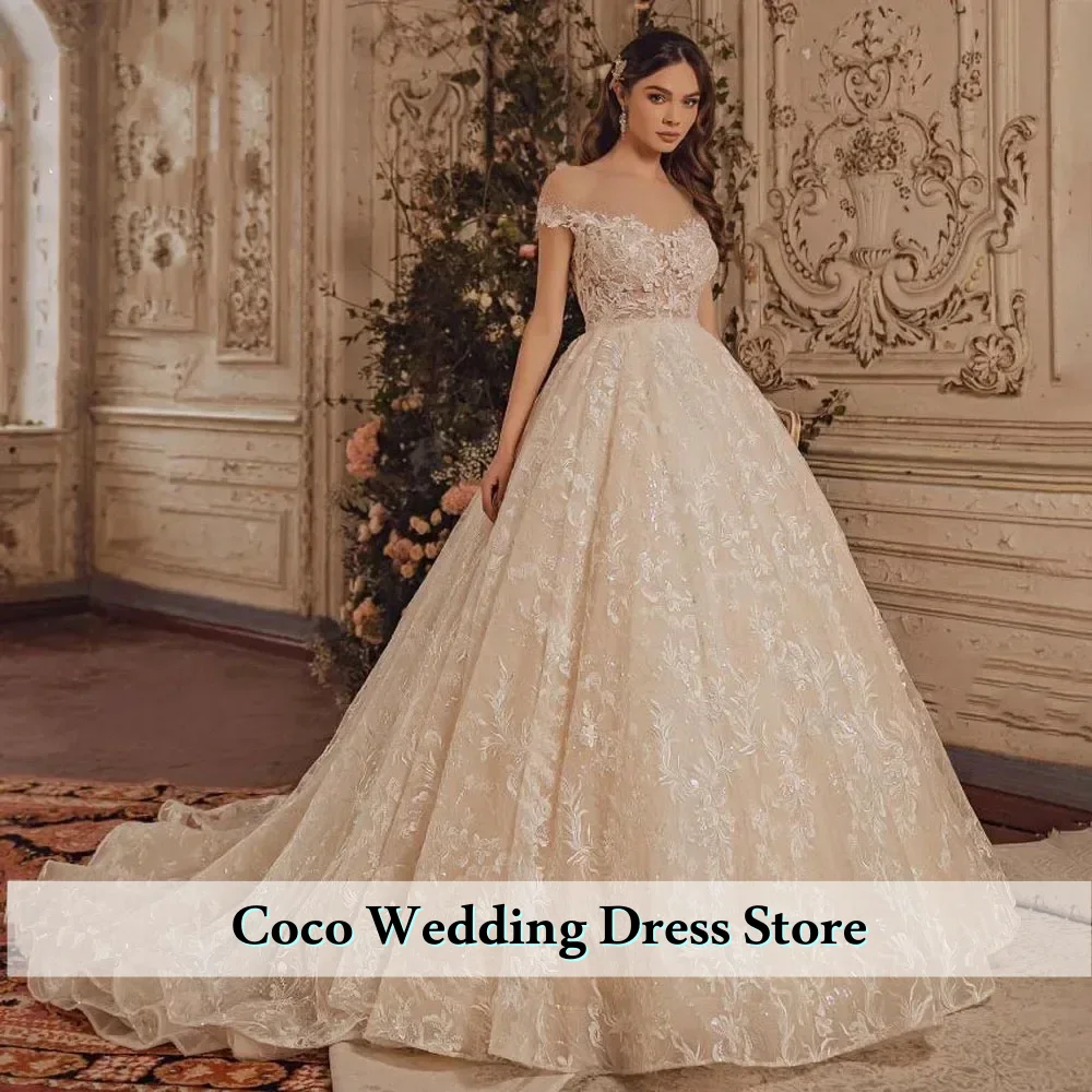 Customized Exquisite Sleeveless Wedding Dress Appliques Beading A-Line Princess Bride Gown Plus Size Vestido De Novia