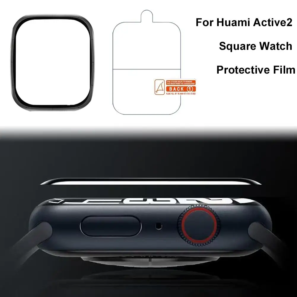 Fori Active2 Square Watch Protective Film HD Explosion-proof Dust-proof Anti-fingerprint Drop-proof Full Screen Protector