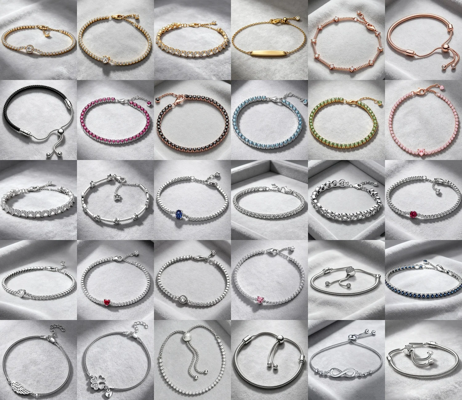 S925 Sterling Silver Zircon Bracelet Adjustable Colorful Tennis Bracelet for Women Fashion Cubic Zirconia Jewelry Party Gift