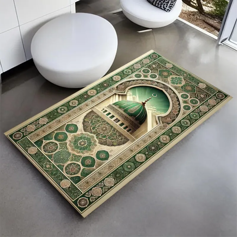 Divine Comfort Soft Muslim Prayer Rugs Turkish and Personalized Prayer Carpets and Flannel Floor Mat Perfect Gifts for Muslims