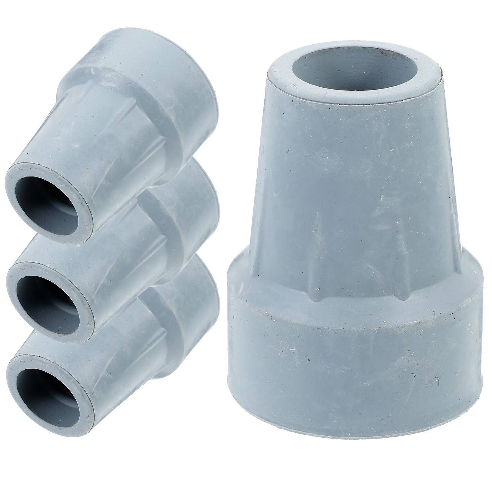 

4 Pcs Rubber Feet Crutch Foot Pad Accessories Elderly Walking Stick Tips Hiking Camping Trekking Pole Replacement Parts Non Slip