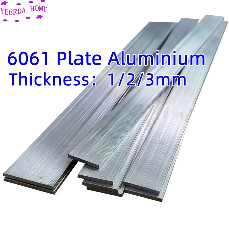 Wholesale Thin Aluminum Flat Bar 6061 Aluminium AL Sheet Batten DIY Material Model Parts Car Frame Metal