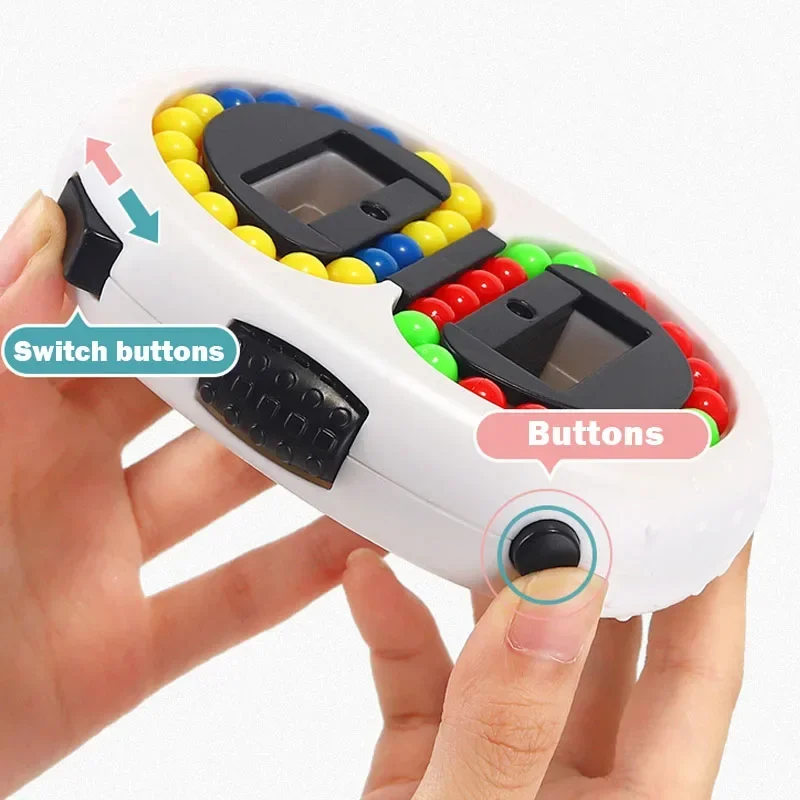 Kids Rotating Magic Beans Fingertip Toys Children Spin Bead Puzzles Game Learning Educational Adults Stress Relief Toy Gift