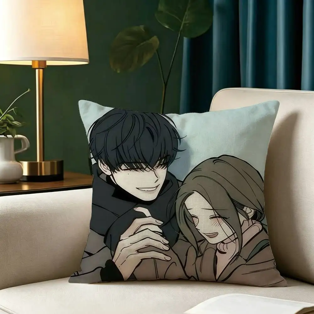 T-Tears on a Withered Flower  Square Double-Sided printed Pillow Case Bedroom Bedside Pillow Sofa Cushion Cover