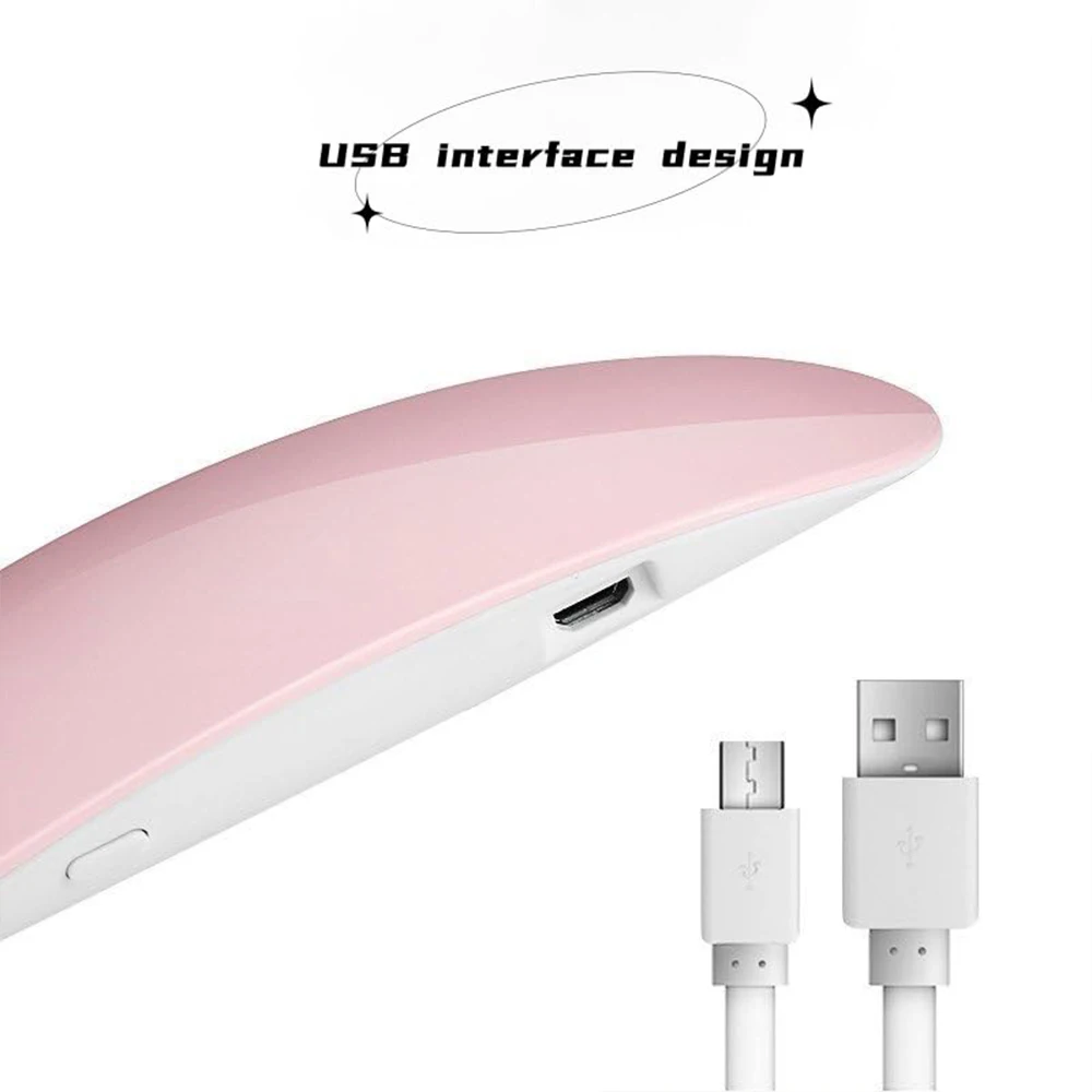LINMANDA LED โคมไฟเล็บสําหรับเจล Mini UV Light สําหรับเล็บแบบพกพา LED โคมไฟเล็บเครื่องเป่าเล็บเจลโคมไฟสําหรับผู้หญิงและสาวเล็บ