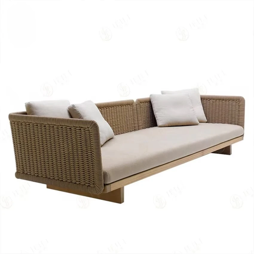 

Courtyard Hotel Balcony Model Room Furniture Outdoor Leisure Rattan Garden Sofa - Indoor and Outdoor Combination