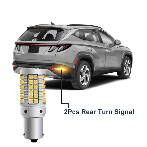 Для Hyundai Tucson NX4 2022 2023 2024 (ТО ЛИШЕ ПОДХОДИТЬ Оригинальный автомобильный галогенный) Светодиодная лампа Внешний указатель поворота Резервный задний фонарь