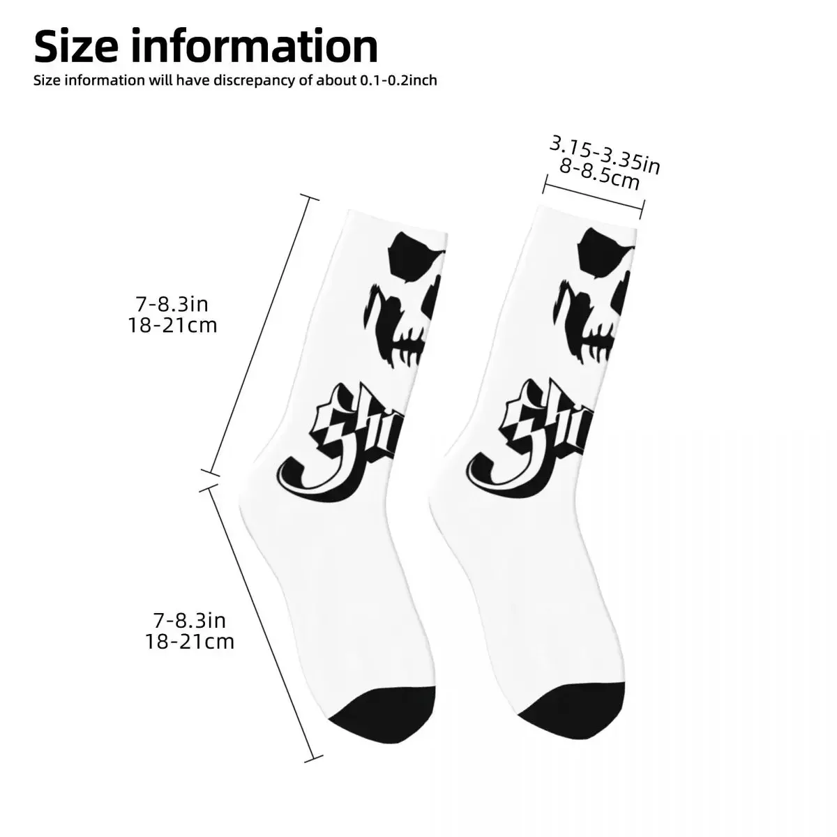 Calcetines de banda de Rock Ghost BC 2, medias absorbentes de sudor Harajuku, calcetines largos para todas las estaciones, accesorios para Unisex, regalo de cumpleaños