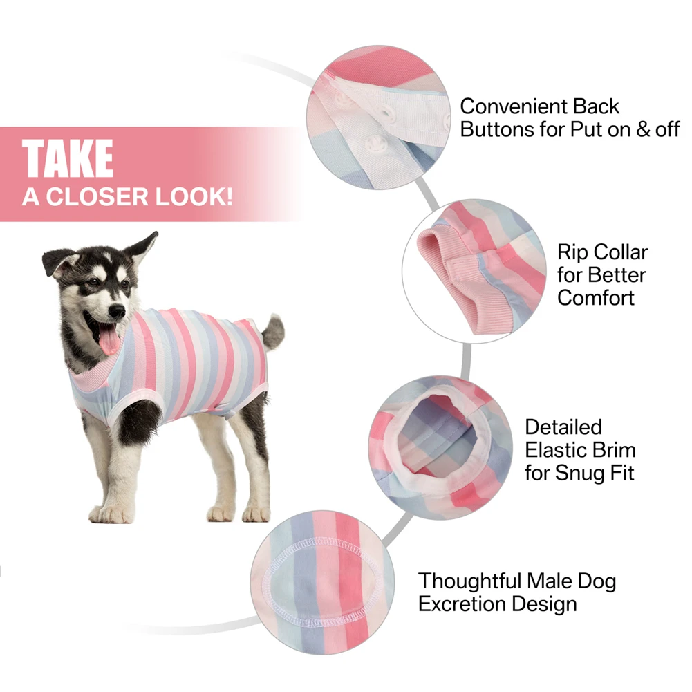 Pet Clothes Dog Jumpsuit Pajamas High Elastic Camouflage Strips Vest Wrap Belly Surgical Wear Tracksuit For Girl Boy Clothing