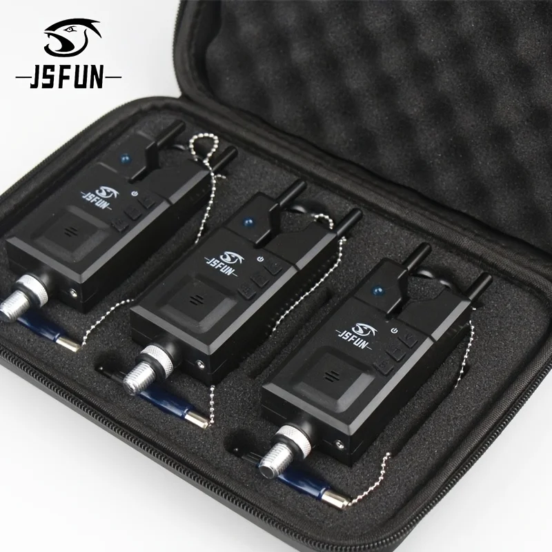 

JSFUN 3+3 Wireless Carp Fishing Alarm Set Waterproof, Fishing Bite Alarms Fishing Bite Indicator Fishing Accessories