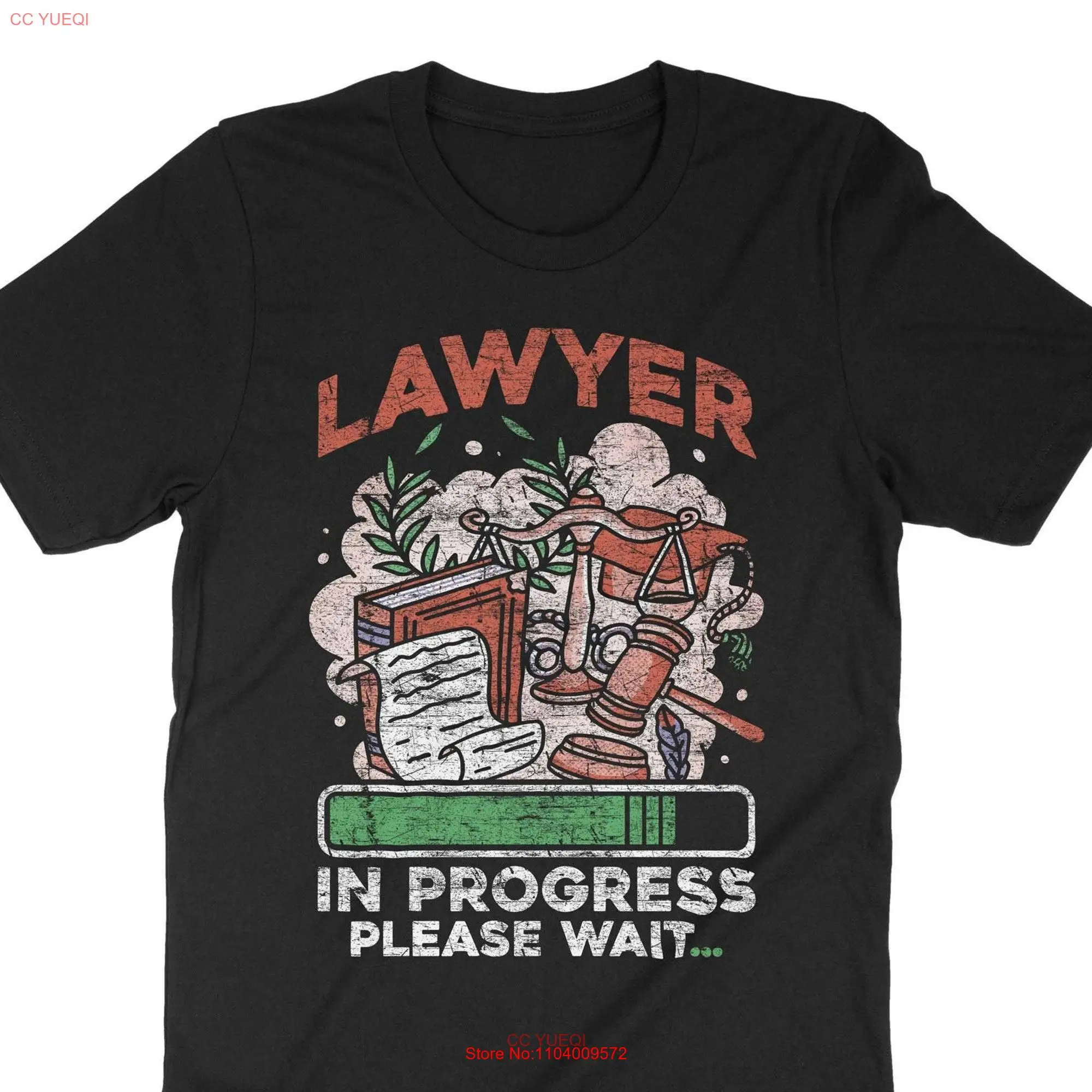 Lawyer In Progress Law School Graduation T Shirt Grad Student Attorney New long or short sleeves