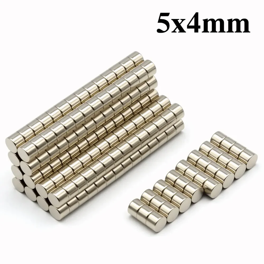 

5x4mm Super Powerful Round Magnet Neodymium Magnet NdfeB N35 Strong Permanent Magnetic imanes Refrigerator Magnet