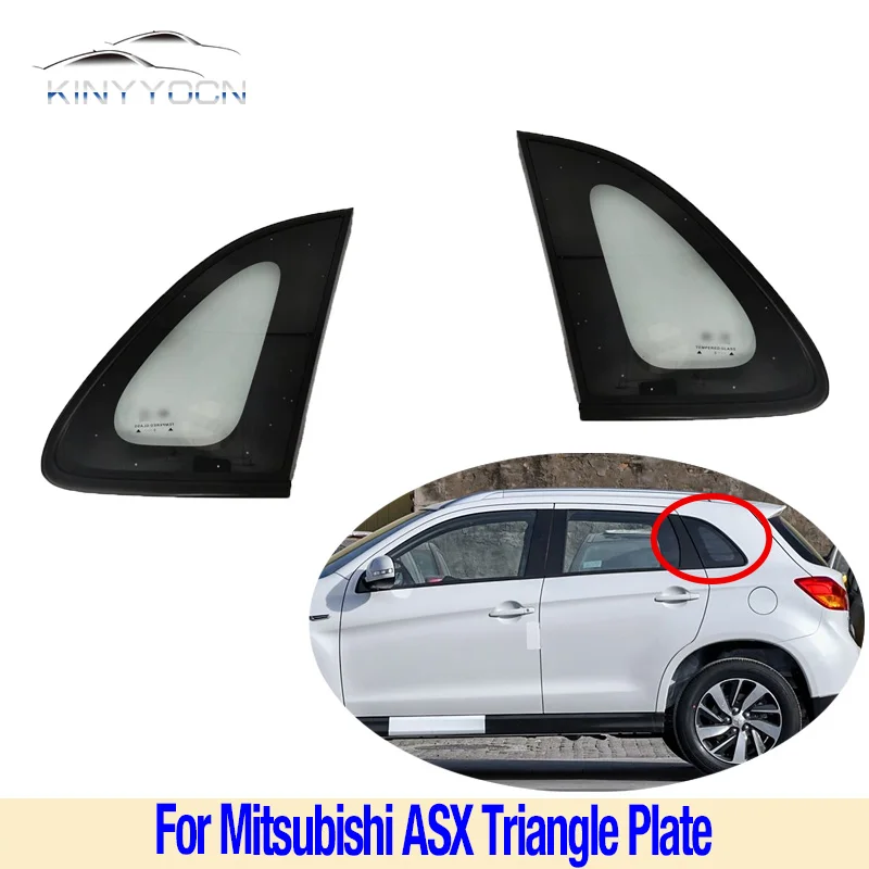 

1PCS For Mitsubishi ASX Rear Window Glass Triangle Plate Garnish Cover Panel Side Mirror Trim Exterior