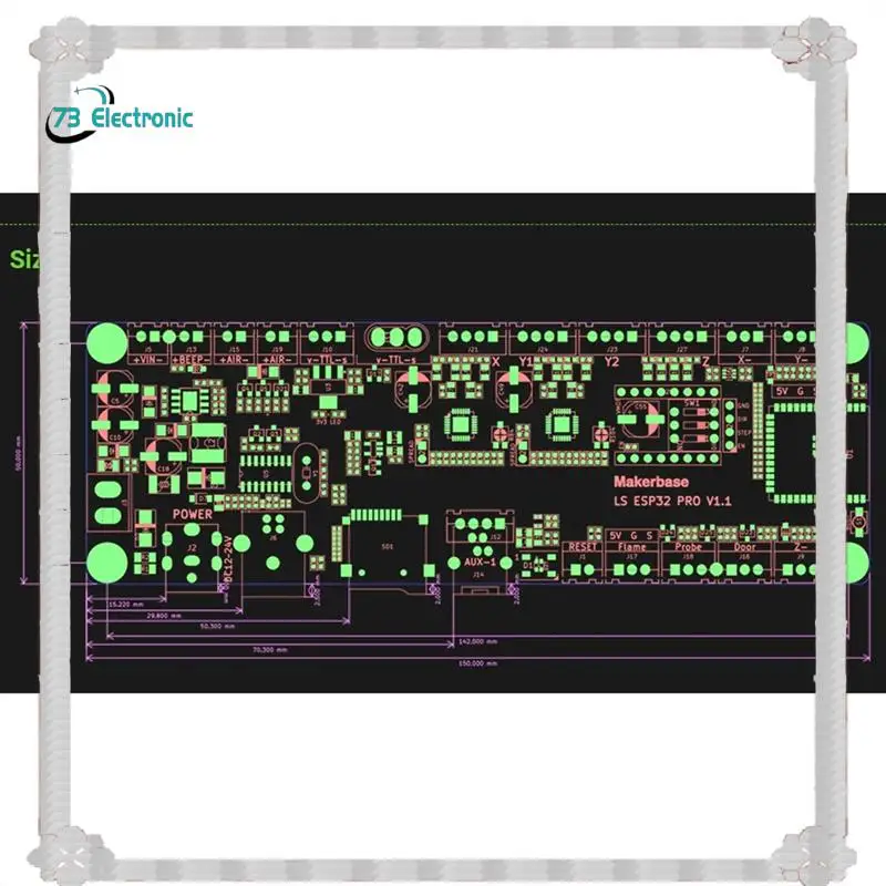 

24-Hour Delivery Makerbase WIFI Bluetooth Screen ESP32 PRO Main Board Screen For CNC Laser Engraving Machines