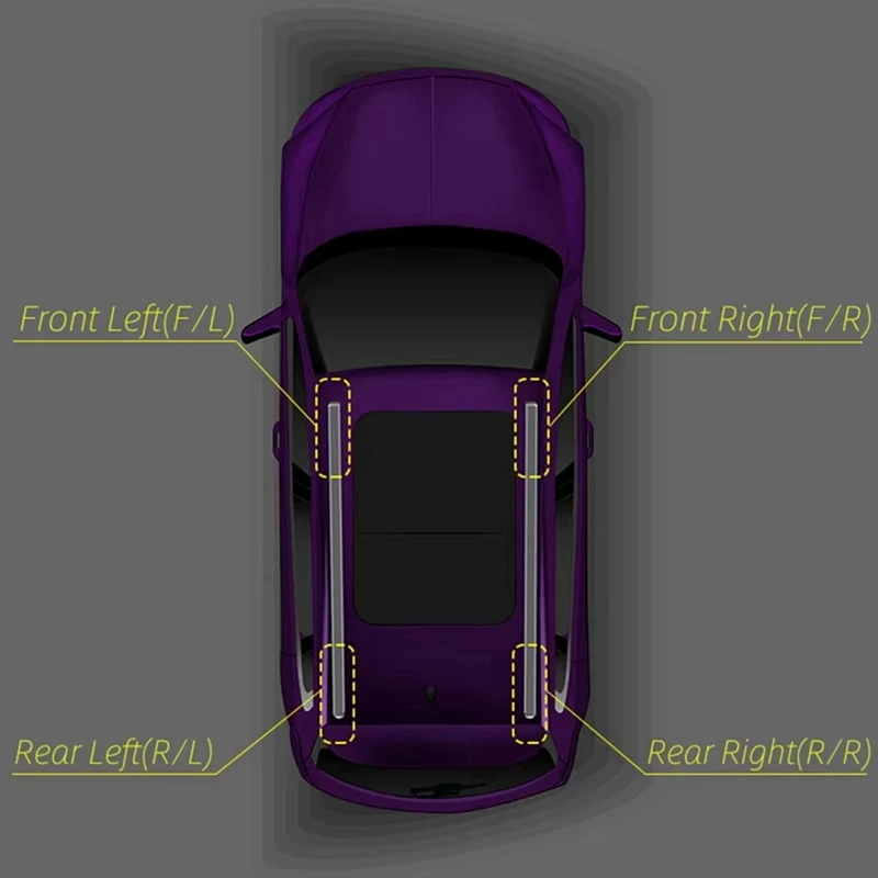 For Peugeot 2008 MK1 2013-2018 Car Roof Rail End-Cap Rack Base Covers Luggage Rack Cover-N26R