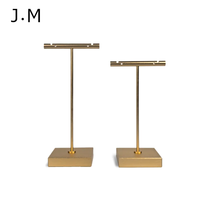 

2 шт./лот, металлическая подставка-держатель для серег в форме буквы Т, органайзер для ювелирных изделий, полка для серег-подвесок для розничных магазинов и витрин