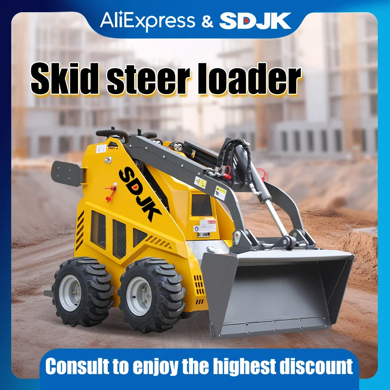 

Diesel powered slip loader wheel structure small slip loader engineering machinery supports breaker hammer auxiliary configurati