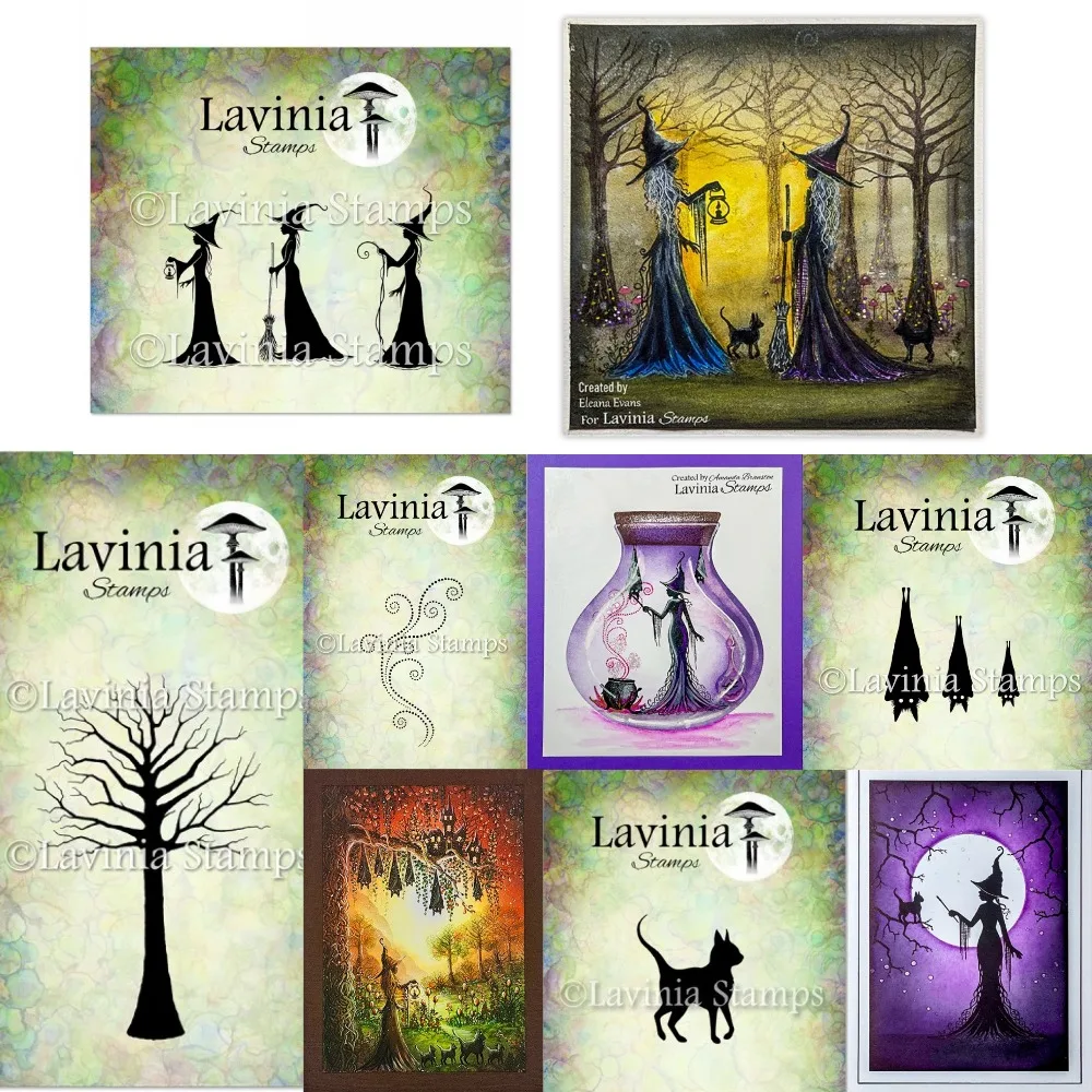 

Witch and Cat for 2025 new Metal Cutting Die And Stamps Scrapbooking Background DIY Decoration Craft Embossing Stencil