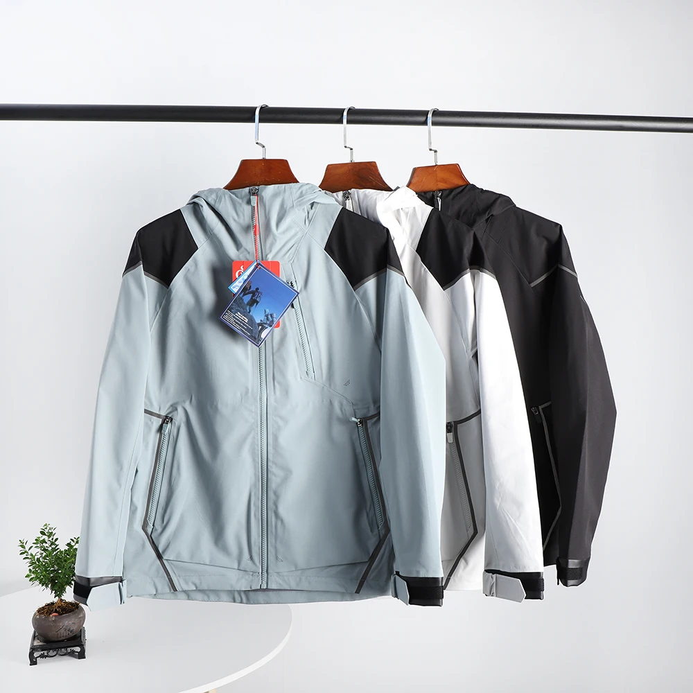 

Full Pr Sealing Proc Men's Outdoor Windproof Waterproof Hard ell Jaet Autumn Sle Polyester Fiber Stand Fit Zip...