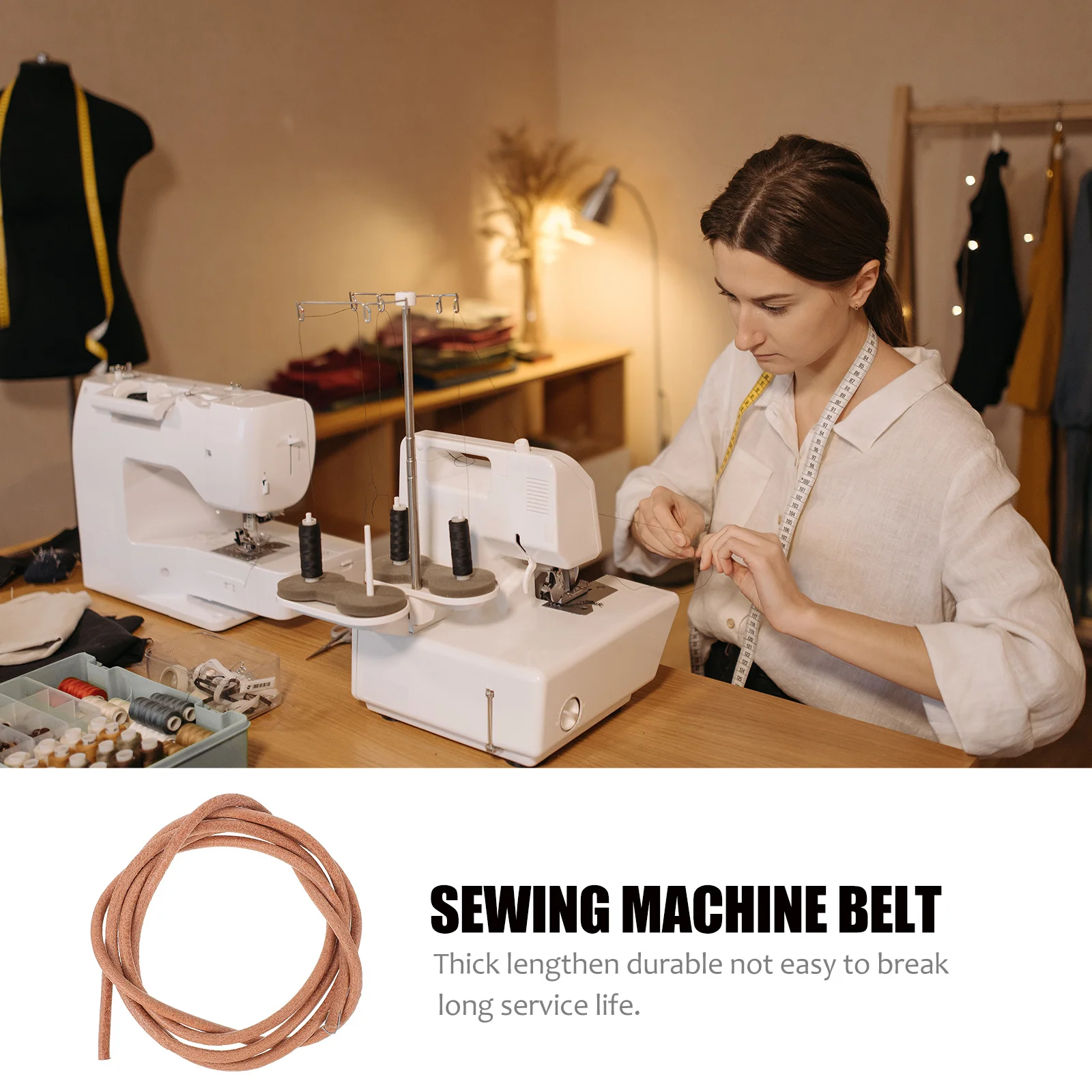 Universal Sewing Machine Belt for Retro Treadle Machines Household Repair Kit Vintage Sewing Machine Accessory Durable Strap