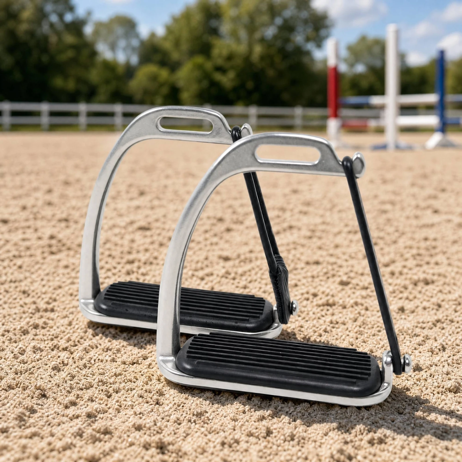 Riding Gear Rust-Resistant Stainless Steel Equestrian Stirrup Peacock-Style Stirrup Classic Design for Horseback Riders