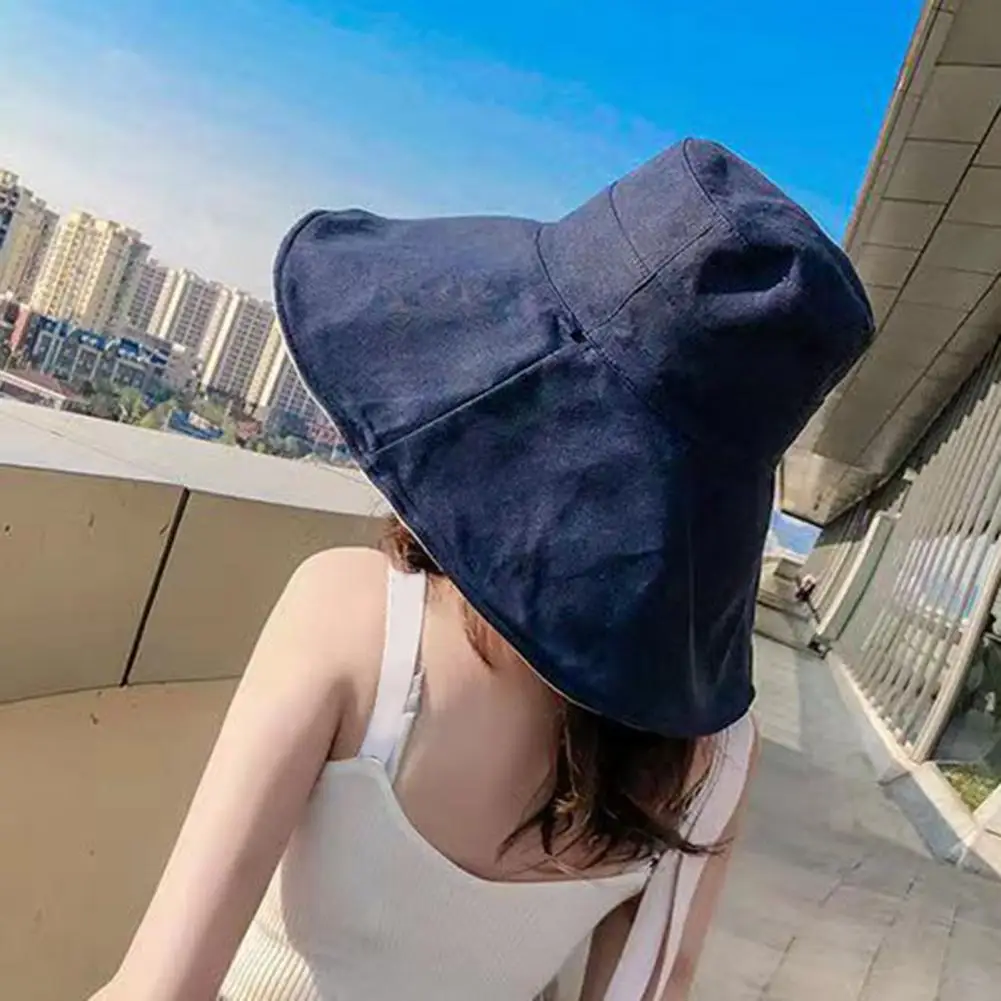 Women Sun Hat Wide Brim Sun Hat for Women Men Double Layer Outdoor Fishing Cap with Adjustable Strap Lightweight Summer Beach