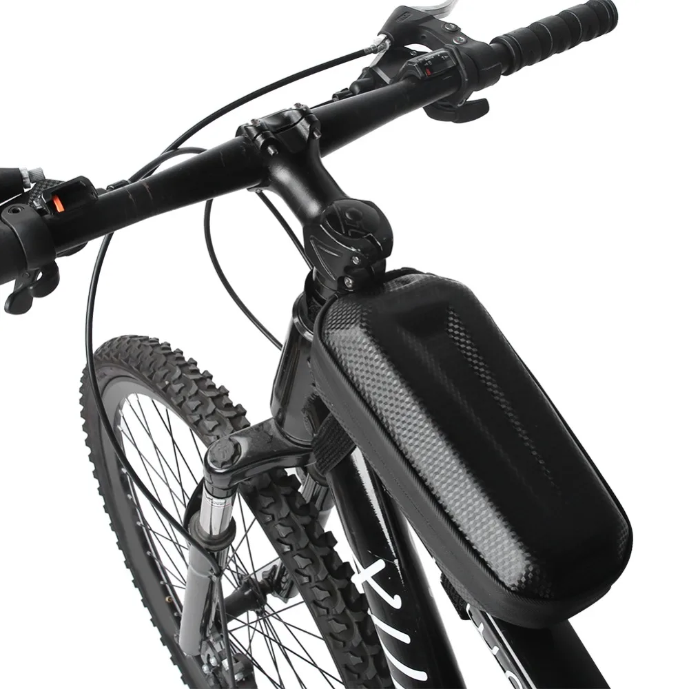

EVA Hard Shell Bicycle Bag Lightweight Leak-Proof Bike Top Tube Bag with Reflective Design Waterproof Bicycle Front Tube Bag