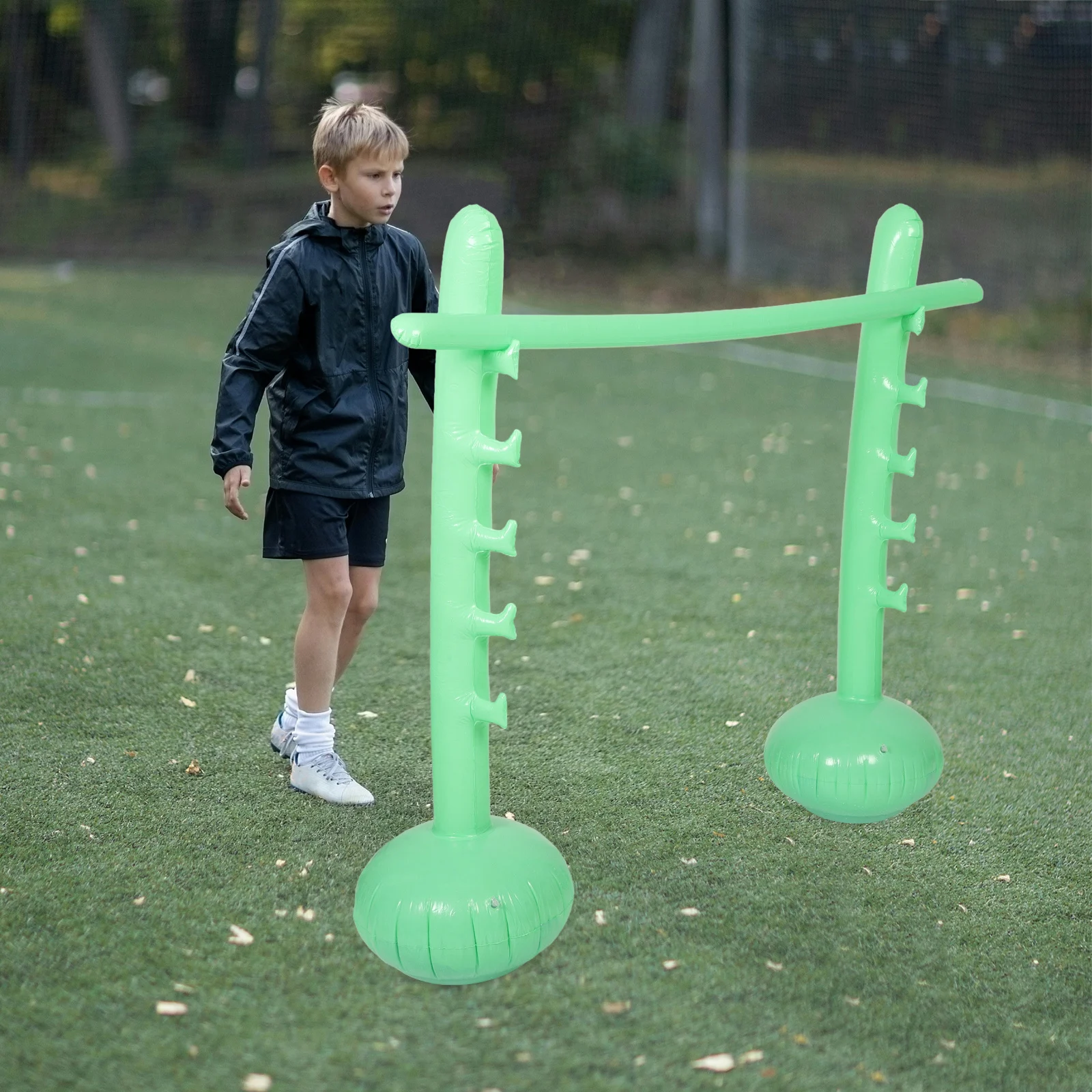 Aufblasbarer Springstock, höhenverstellbar, für Kinder und Erwachsene, Party im Freien, Hinterhof, Strand, Pool, tropisches Luau-Hawaii-Spiel, aufblasbar