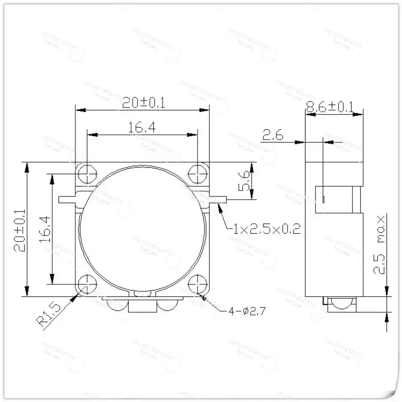 For WH2525X Embedded Circulator Looper 380-4000MHz Optional RF Drop-in Component
