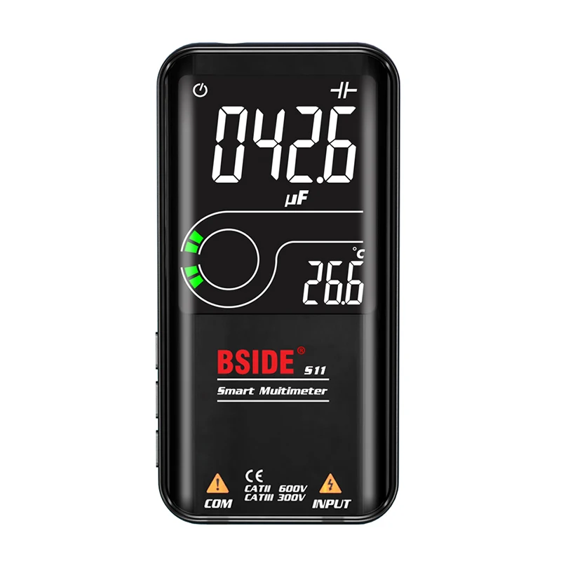 

S11 Smart Digital Multimeter 9999 T-RMS 3.5\"LCD Color Display DC AC Voltage NCV Hz Live Electronic Measuring Instruments