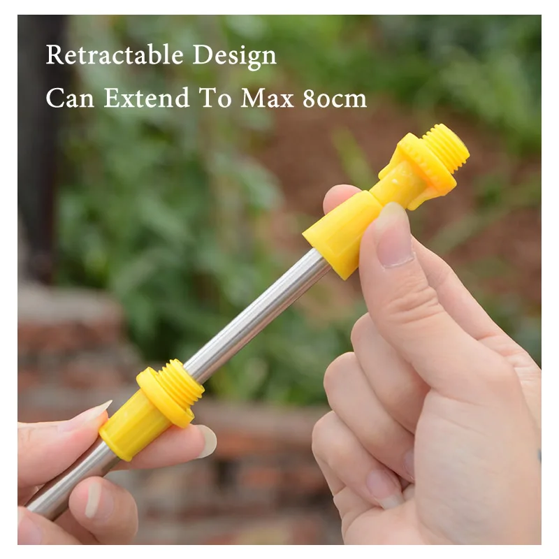 3-in-1 Set Retractable Spraying Rod Nozzle And Handle Electric Sprayer Outdoor Garden Pesticide Spray Watering Can Accessories