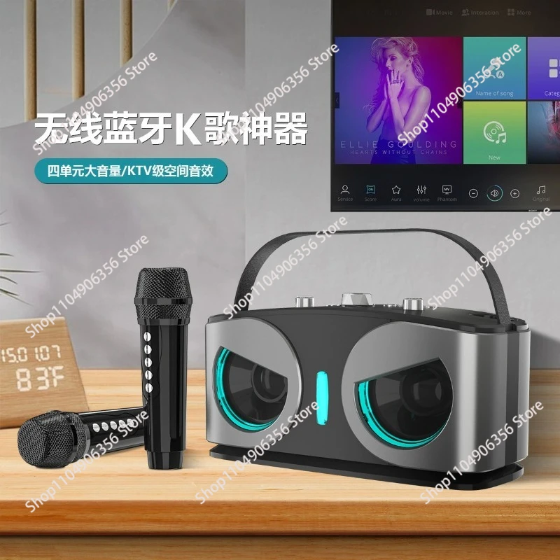 for 20W Powerful Wireless Bluetooth Speaker with Dual Mics Portable HIFI Sound Outdoor Family Party Karaoke Subwoofer Box Gifts