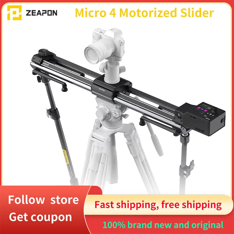 

ZEAPON Micro 4, моторизованный слайдер, портативный слайдер двойного расстояния E500 E700 E1000 M500 M700 M1000 для DSLR Cine камеры