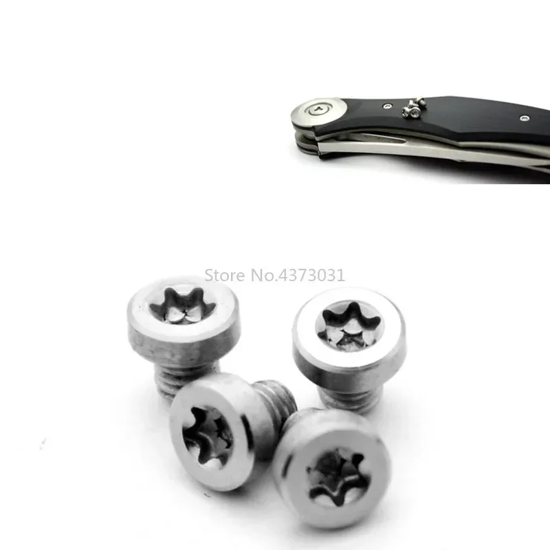 4PCS EDC Knife Handle Screw Folding Knife Shank T8 Plum Screw Oppose Lock Rivet Tools Knife Fastening Screws