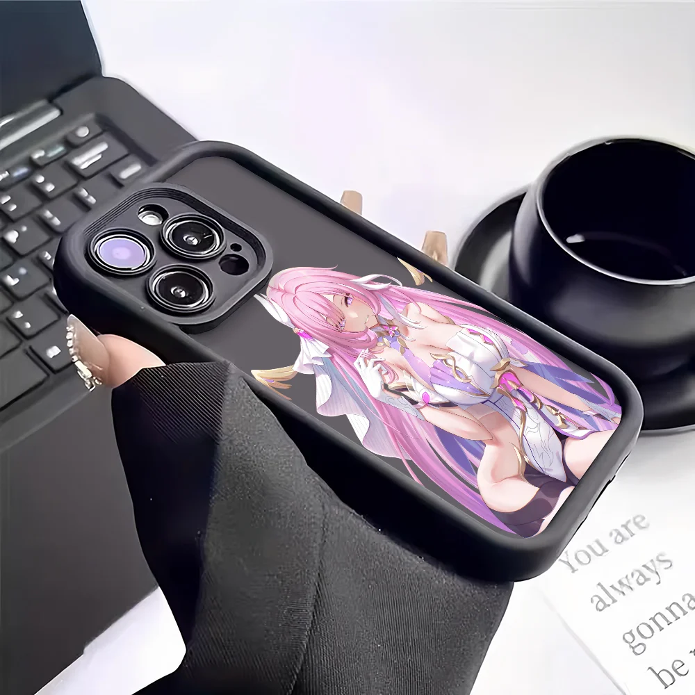Juego Houkai 3rd Elysia funda de teléfono FUNDA para IPhone 17 16 15 14 13 12 11 MINI Plus Pro Max funda trasera suave de TPU