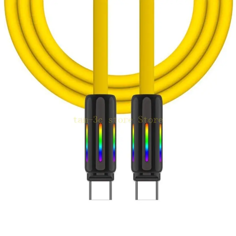 كابل شحن سريع من USB C إلى USB C، 100 وات 240 وات/5 أمبير 480 ميجابت في الثانية مزامنة بيانات سريعة للهواتف الذكية والأجهزة D0UA