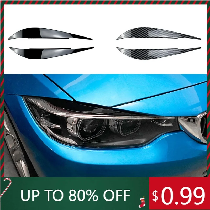 

Для BMW 4 серии F32 F33 F36 2014-20 фара для бровей, цветные прочные стильные защитные наклейки для фар, веки, внутренние наклейки