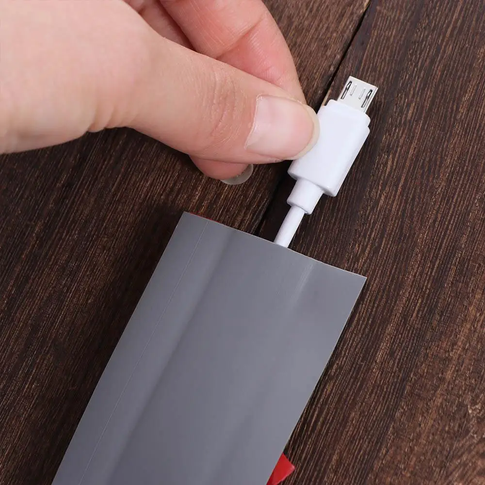 Wire Organizer Self-Adhesive Electric Wire Slot PVC Anti Extrusion Wire Covers Soft Floor Cord Cover Office