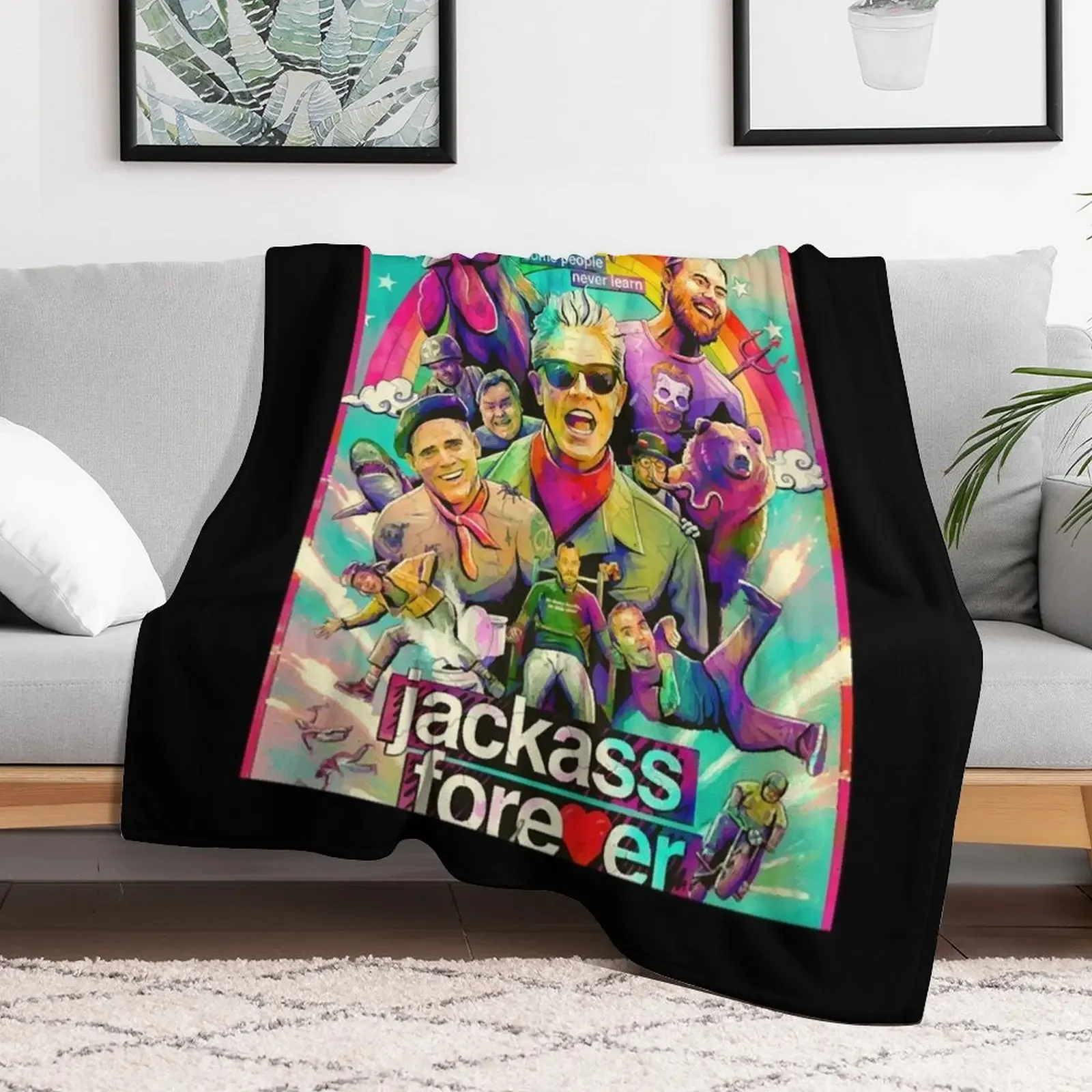 Lover Gift The Movie Jackass Stunts Video Gamer Throw Blanket for sofa Plush Soft Plush Plaid Multi-Purpose Blankets