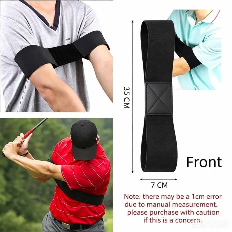 Golf Swing Correction Band Elastic Arm Posture Trainer Golf Training Aid Warm Up Swing Correcting Belt for Beginners GEFXLQ08