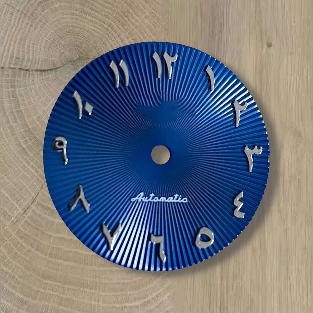 28.5mm S Logo Arabic NH35 Dial 3/3.8/4.2 o'clock Crown For NH35/NH36 Movement NH35 Accessories ﻿