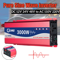 Pure Sine Wave Inverter DC 12V 24V 48V To AC 110V 220V Voltage 3000W 2200W 1600W Power Converter Solar Inverter Transformer