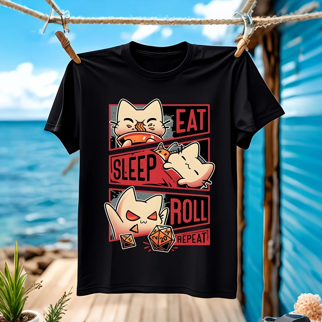 

DND Roleplayer Men's T-shirt 100% Cotton Casual Breathable Confortable sports occasions wide size range colorfast fine stitching