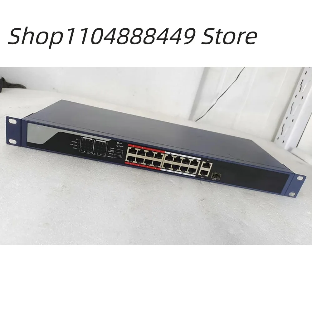DS-3E0318P-E(C) 16 ports with 100M poe power supply +2 ports with Gigabit power supply.