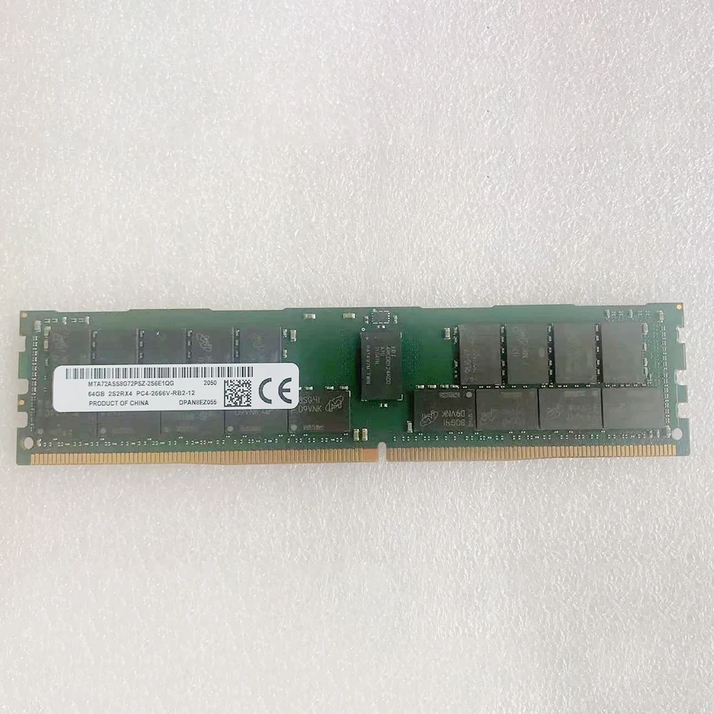 

1 шт. для MT 64G 64 ГБ DDR4 2666 2S2RX4 PC4-2666V Оперативная память RDIMM REG