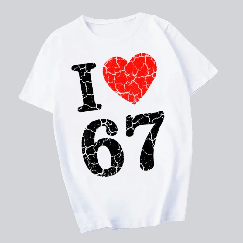 

67 Six Seven Funny Italian Brainrot Harajuku Men's tshirt Printed Unisex Short Sleeve t shirt Casual T-shirt Streetwear Tops