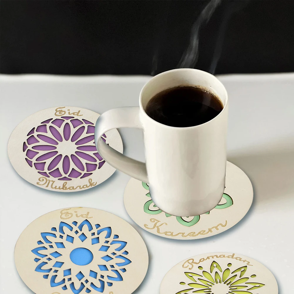 Decoration Coffee Cup Salver Safety Durable Silicone Cup Mat For Office