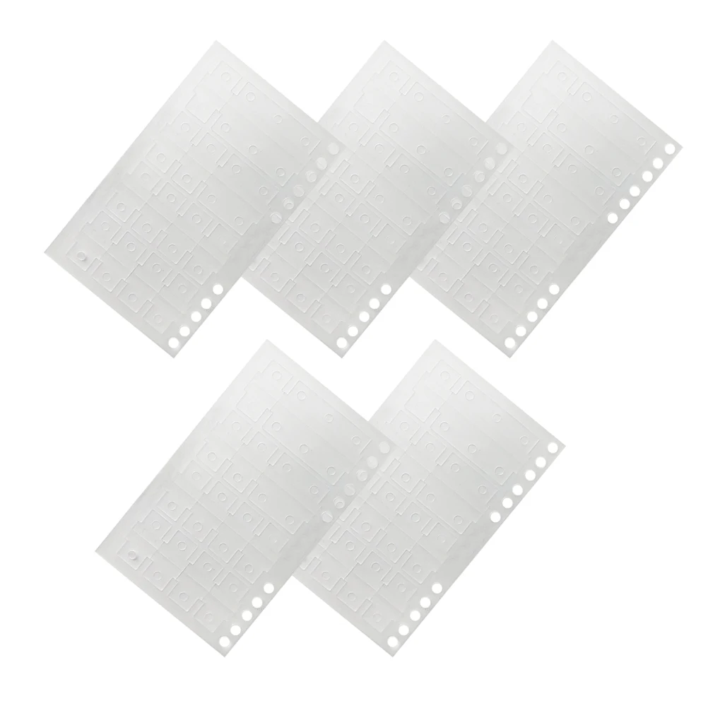 

5 Sheets Loose Leaf Stickers Tabs Self Adhesive Index Dividers Compatible Notebook Sizes PVC Material Bookmarks