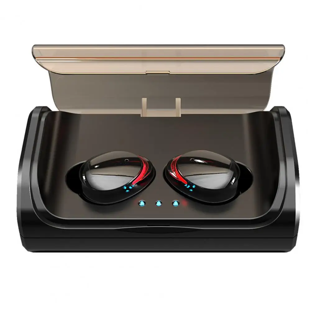 T8 Stylowe bezprzewodowe słuchawki Sterowanie jednym klawiszem 9D Stereo Przenośny zestaw słuchawkowy kompatybilny z Bluetooth IPX7 Wodoodporny